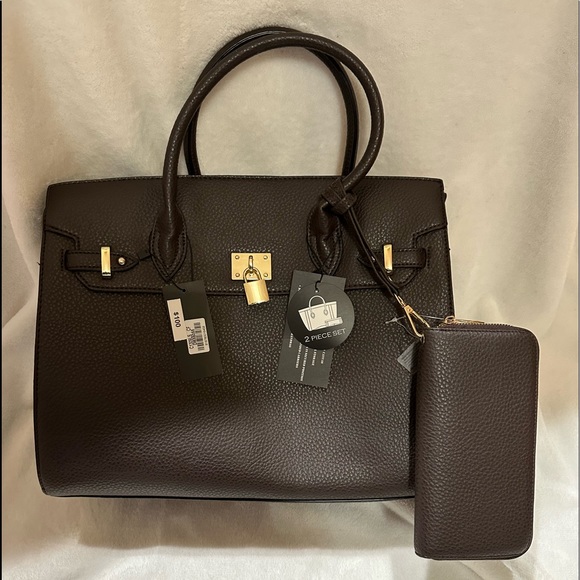 BIG CITY CONCEAL CARRY HANDBAG {TAN} - Picture 4 of 5